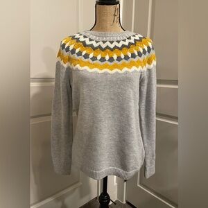 🌵✨Talbots Fair Isle Patterned Women’s Sweater with Lamb Wool Like NEW✨